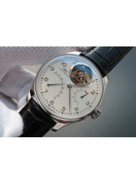 IWC TF Portuguese Tourbillon IW5046 White Dial Leather Strap IWC WT01020