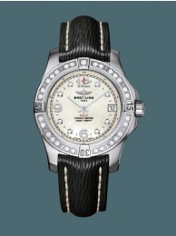 Luxury Breitling Colt 36 Steel gem-set bezel Pearl Diamond WT00990