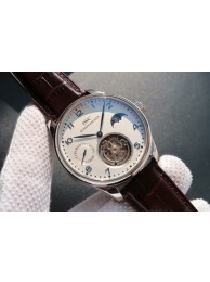 Luxury Imitation IWC Portuguese Tourbillon Blue Markers Power Reserve Moonphase White Dial WT01838