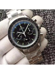 Luxury Omega Speedmaster MoonWatch NASA Black Dial Bracelet WT01483