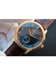 Omega MKF De Ville 39mm Co-Axial Blue Dial Brown Leather Omega WT01876