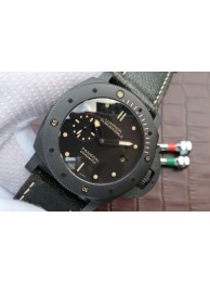 Panerai PAM508 Real Ceramic Black Distressed Calfskin Strap WT01398