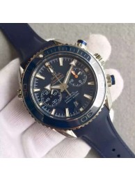 Quality Omega Seamaster Professional Chronograph Blue Bezel Blue Dial Rubber Strap Omega WT01052