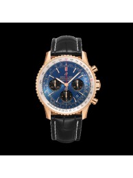 Replica Breitling Navitimer 1 B01 Chronograph 43 Red gold Blue WT00676