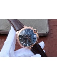 Replica Cartier Ballon Bleu De Cartier Chrono Black Dial WT01082