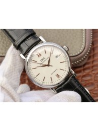 Replica Cheap IWC IWC Portofino Automatic MKF White Dial Leather Strap IWC WT00772