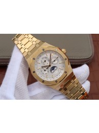 Replica Fashion Audemars-Piguet Royal Oak 41mm 26574 White Dial Bracelet WT00552