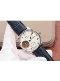 Replica IWC AZ Portuguese Tourbillon White Dial Blue Markers WT00945