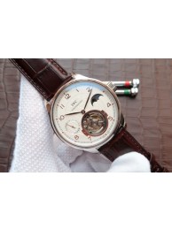 Replica IWC Portuguese Tourbillon Moonphase White Dial IWC WT01100