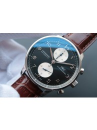 Replica Luxury IWC Portuguese Chrono IW371404 Brown Leather Strap WT01742