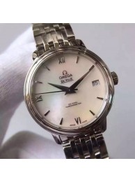 Replica Omega MKF De Ville 33mm White Dial Bracelet Omega WT00911